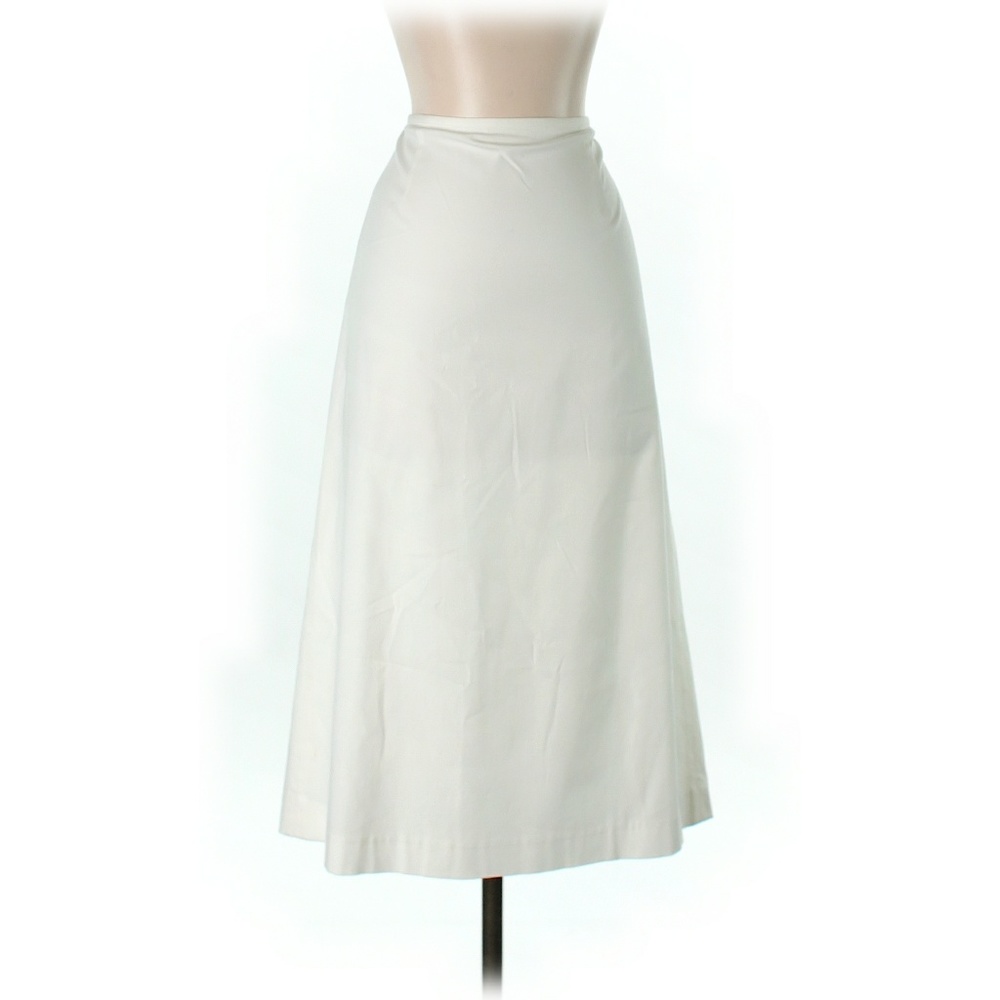 Ann Taylor White A-Line Skirt